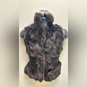 Faux Fur Vest with Zipper